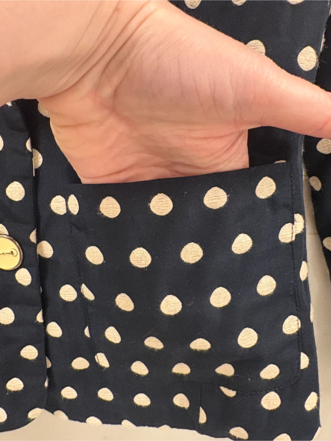 Polka Dot Blazer with Horsebit Detail (S) - photo 4