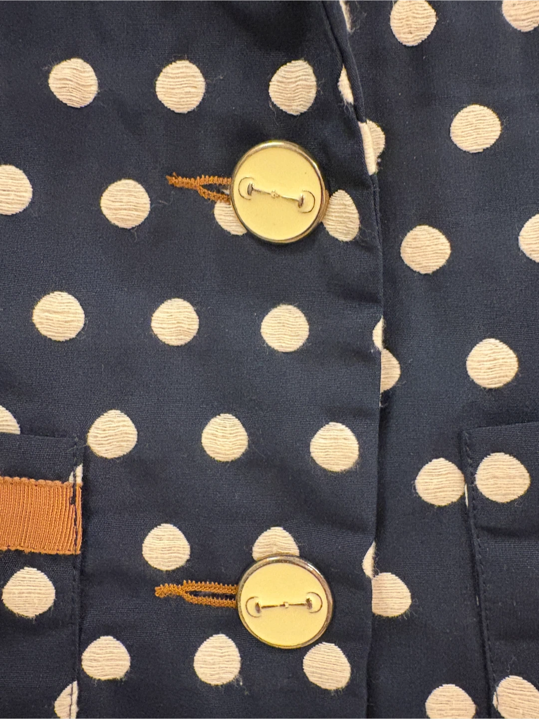Polka Dot Blazer with Horsebit Detail (S) - photo 2