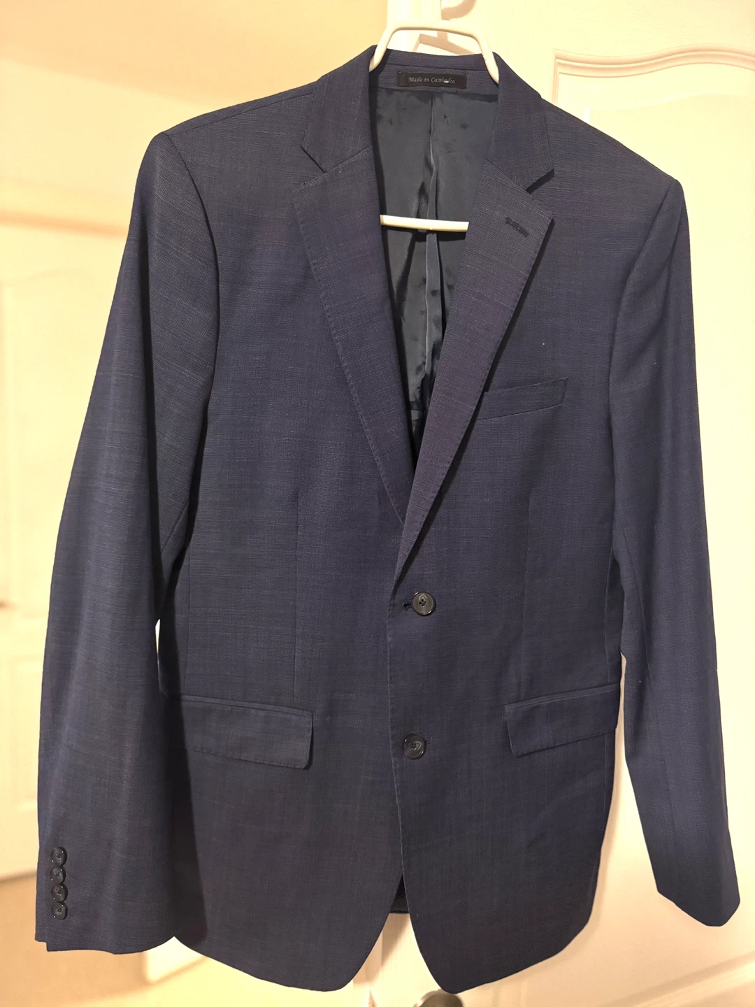 Calvin Klein Navy Blue Suit Jacket & Pant (size 40) - photo 2
