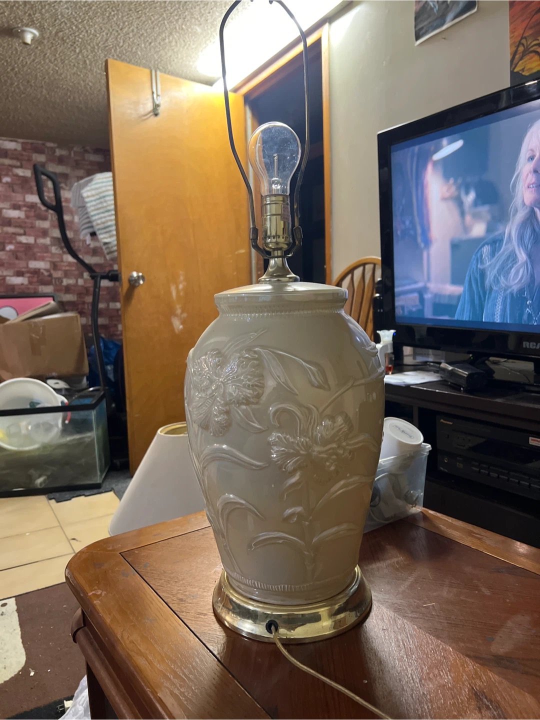 Floral Ceramic Table Lamp