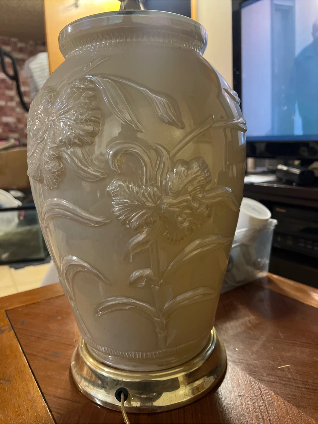 Floral Ceramic Table Lamp - photo 2