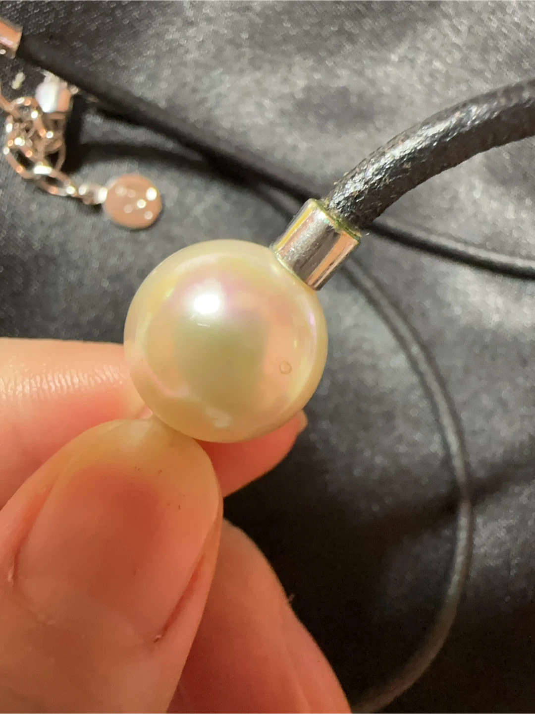 Beautiful MAJORICA PEARL AND sterling silver necklace - photo 3