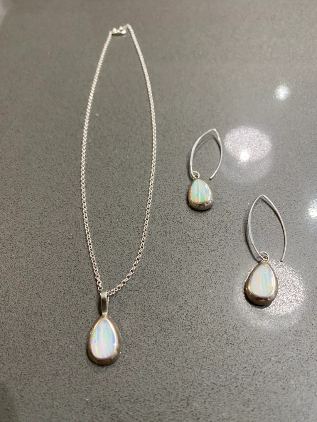 Moonstone Necklace & Earring Set