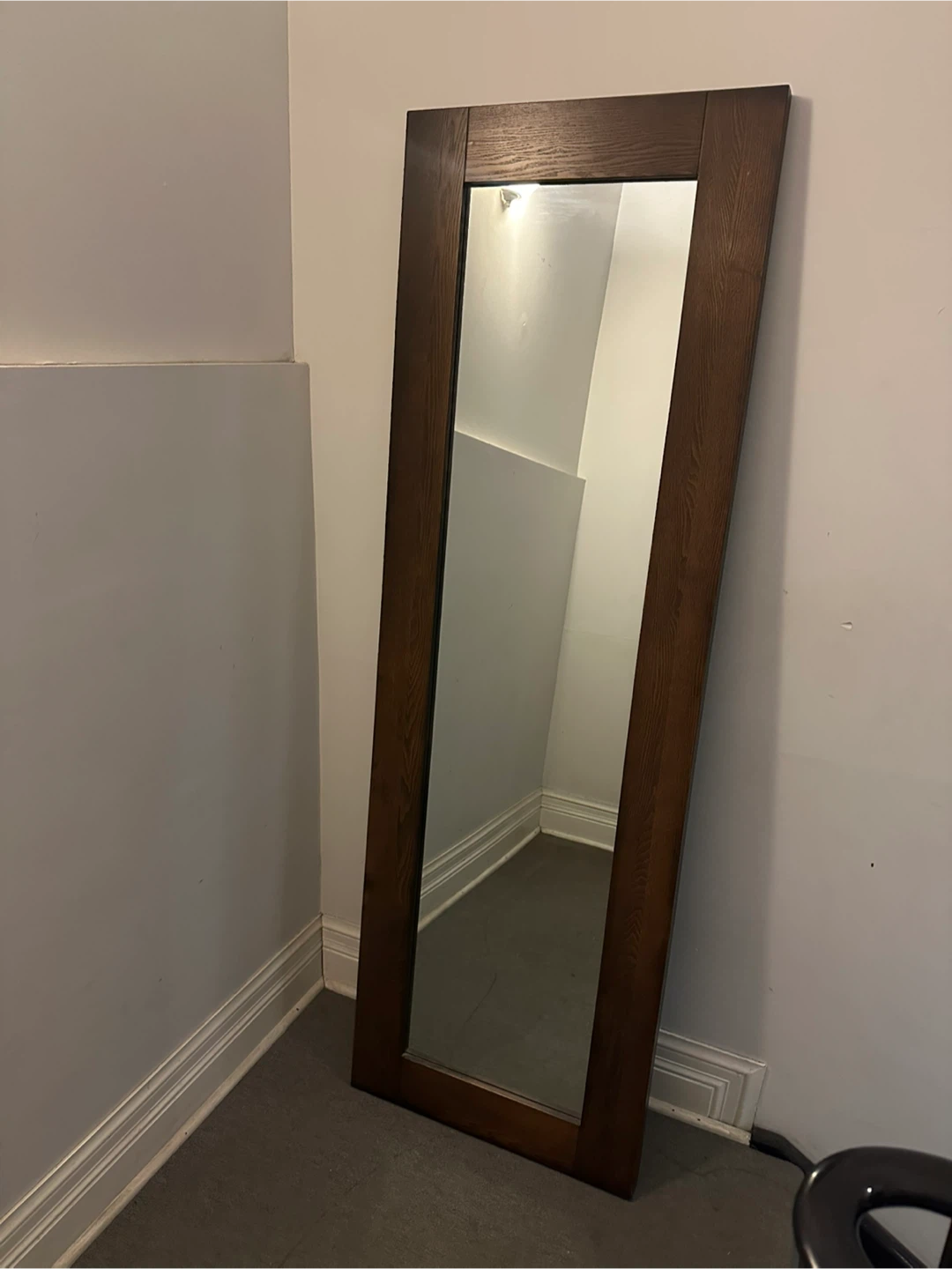 Wood Framed Full Length Mirror