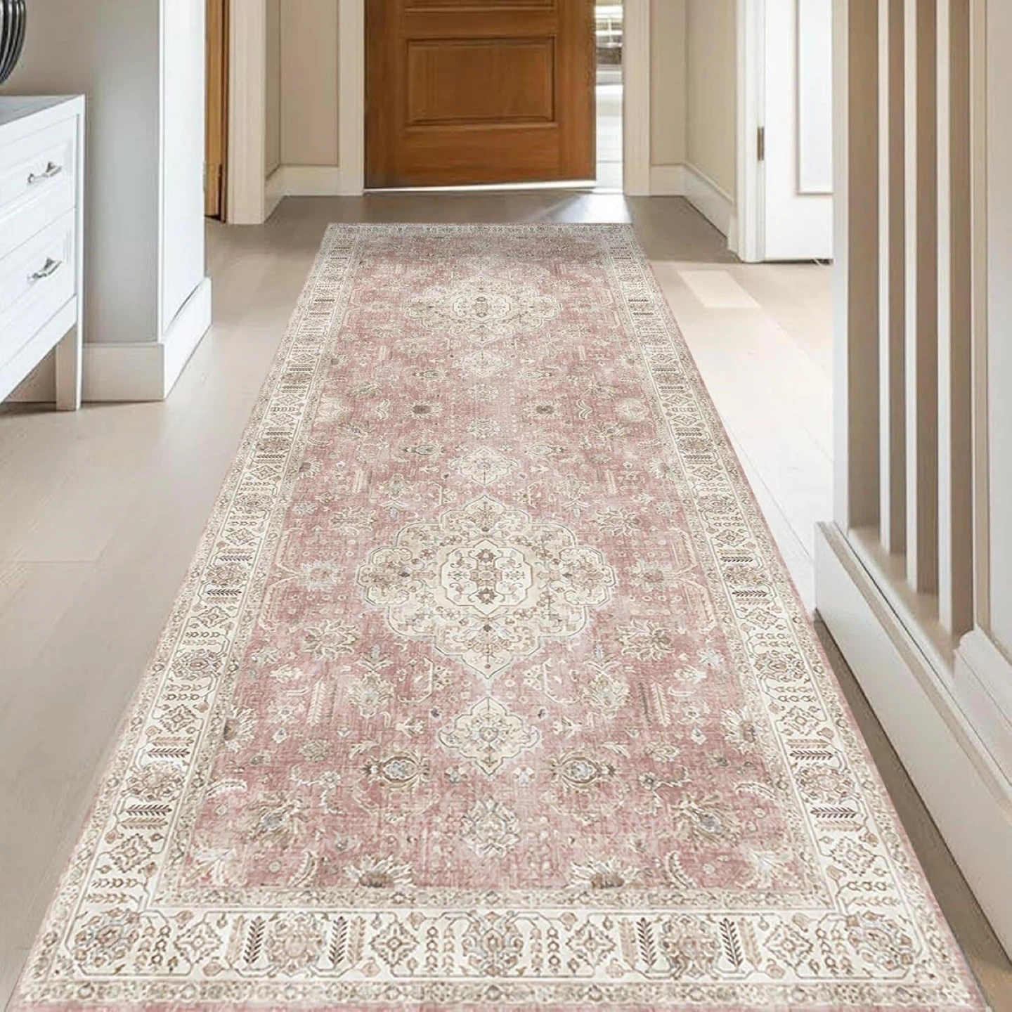 Pink Runner Rug, 2' x 6'