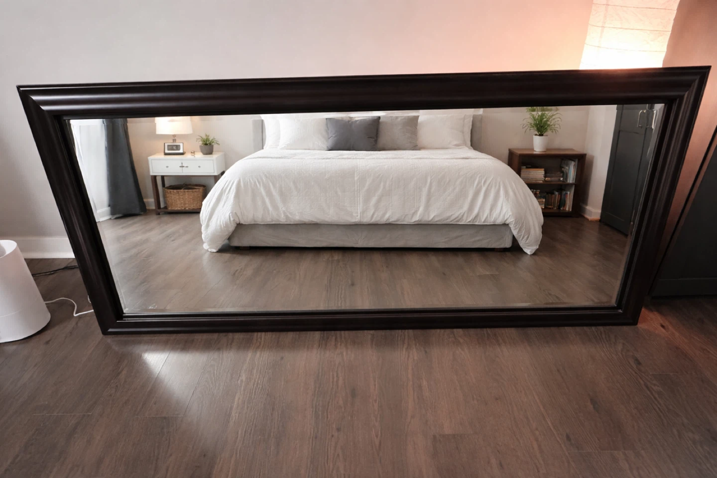 Large Framed Wall Mirror 64” x 30”