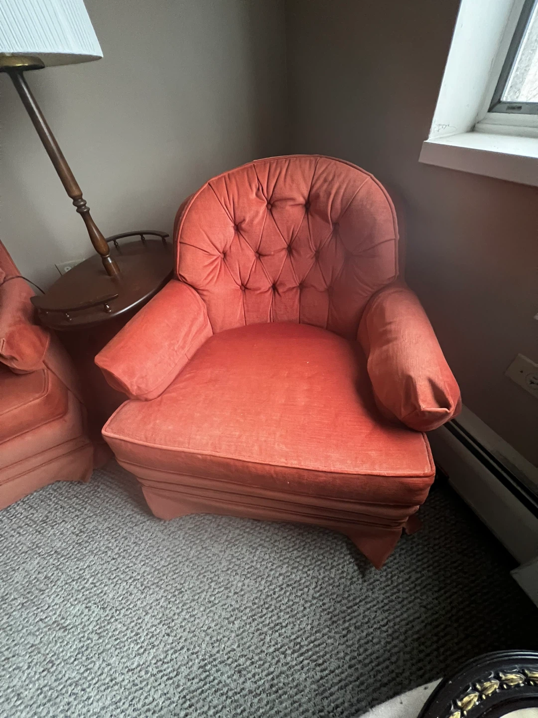 Pair of Vintage Orange Armchairs - photo 3