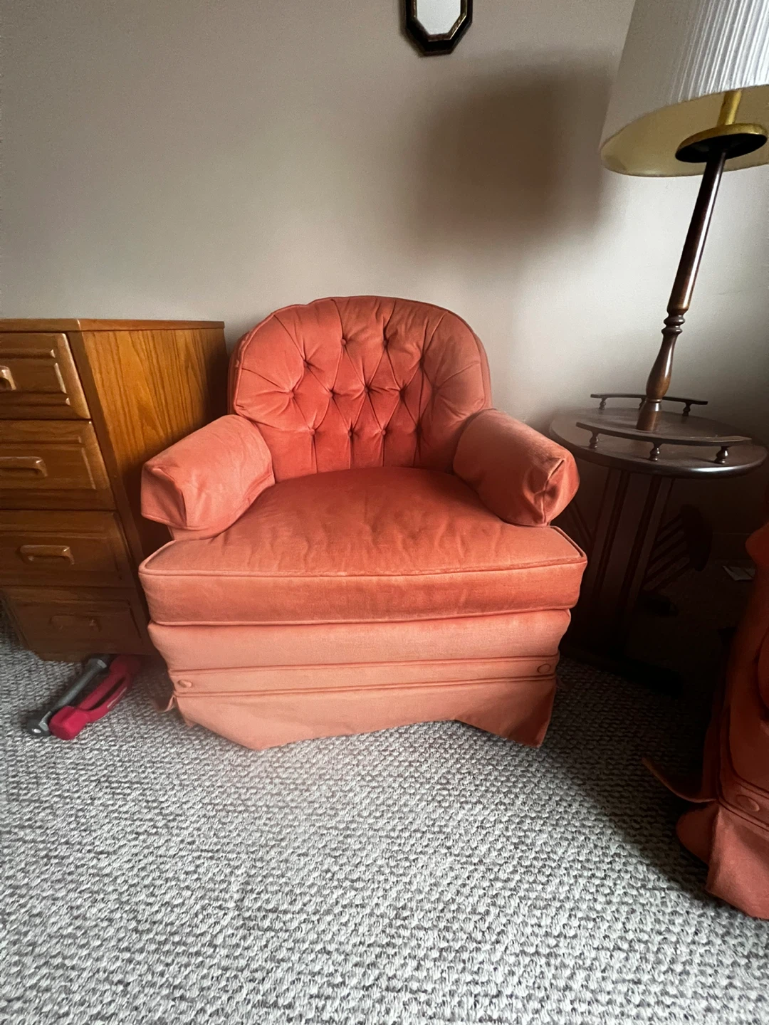 Pair of Vintage Orange Armchairs - photo 2