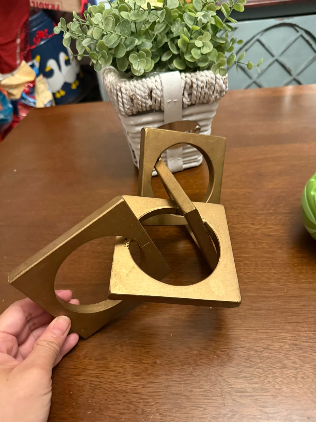 Gold Metal Square decorations - photo 3