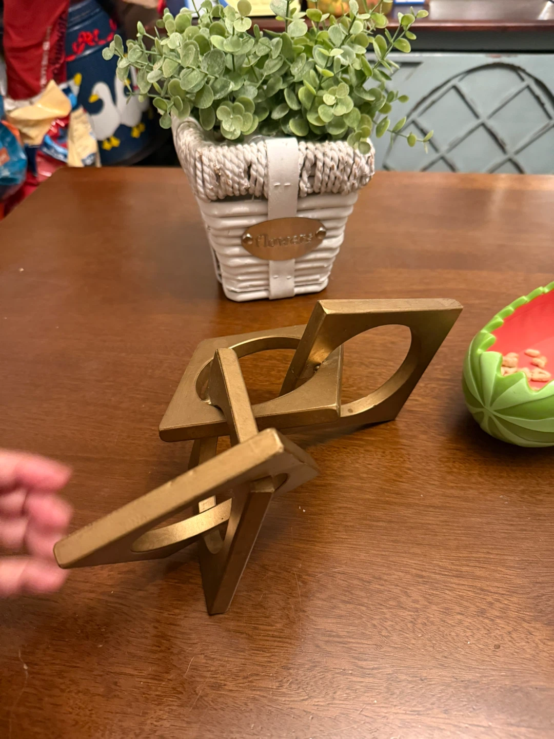 Gold Metal Square decorations - photo 4