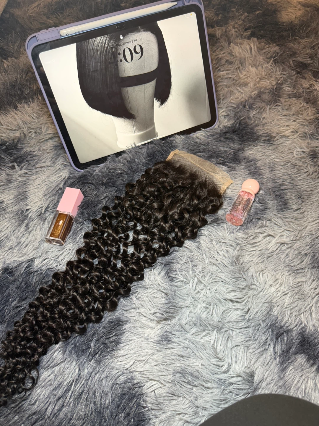 3 Jerry Curl Raw Vietnamese Hair Bundles & Closure(22” & 20”) - photo 3