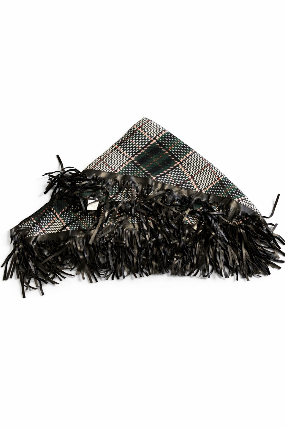 NEW Christina C. Plaid Scarf with Fringe