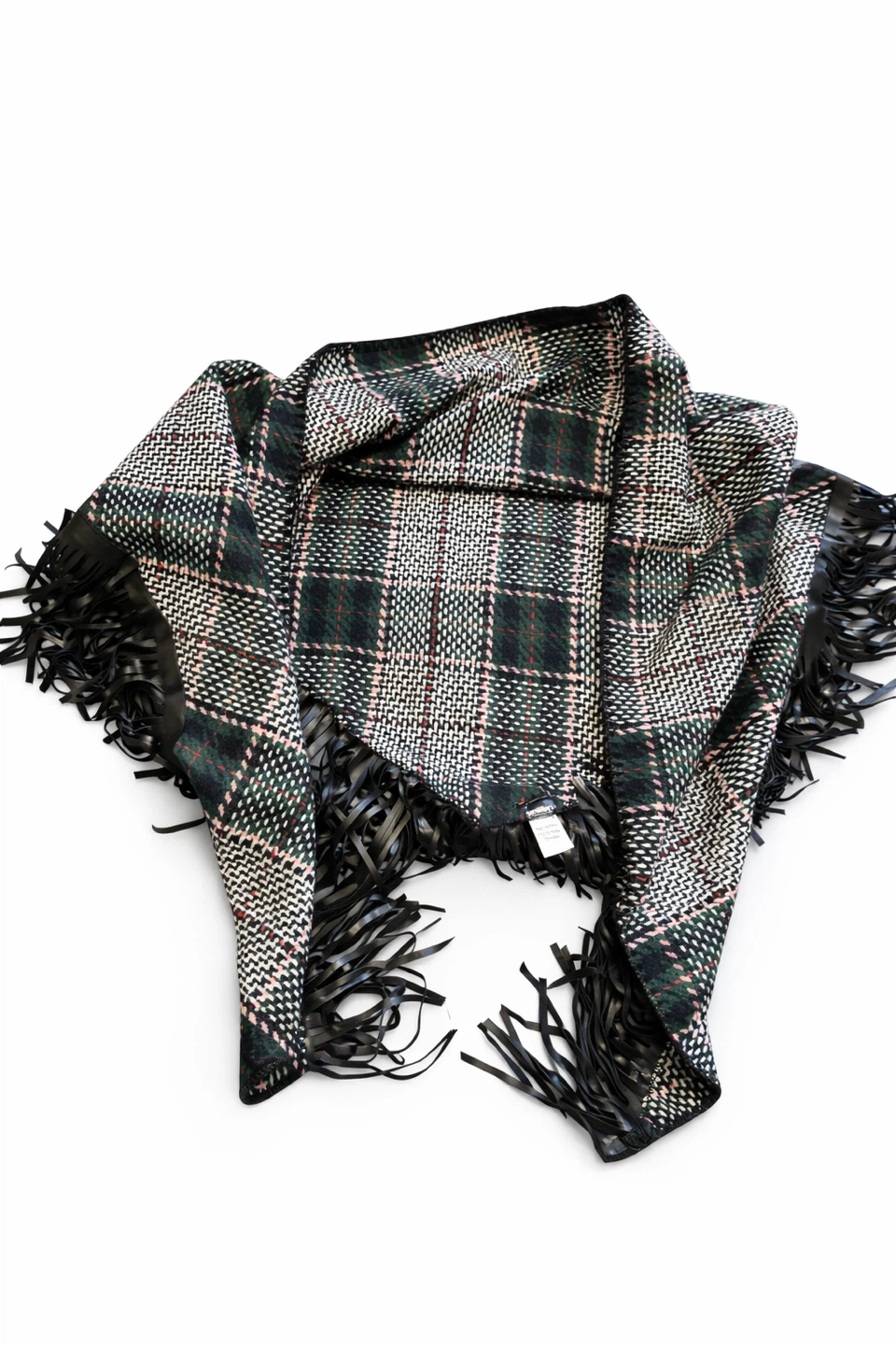 NEW Christina C. Plaid Scarf with Fringe - photo 2