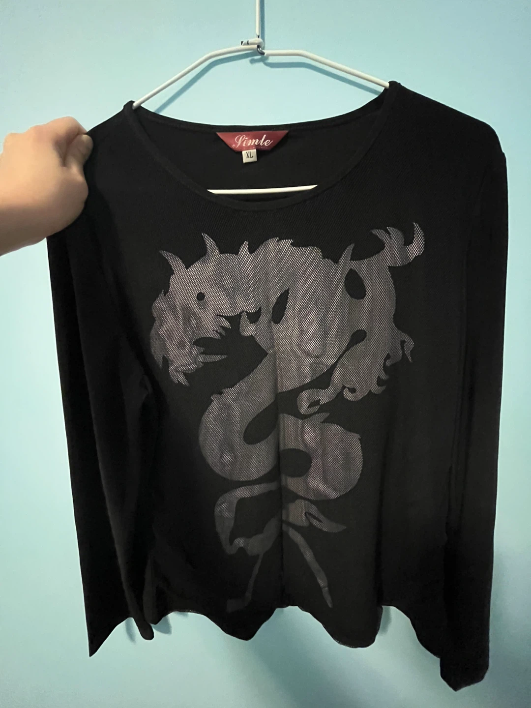 Black Long Sleeve Top