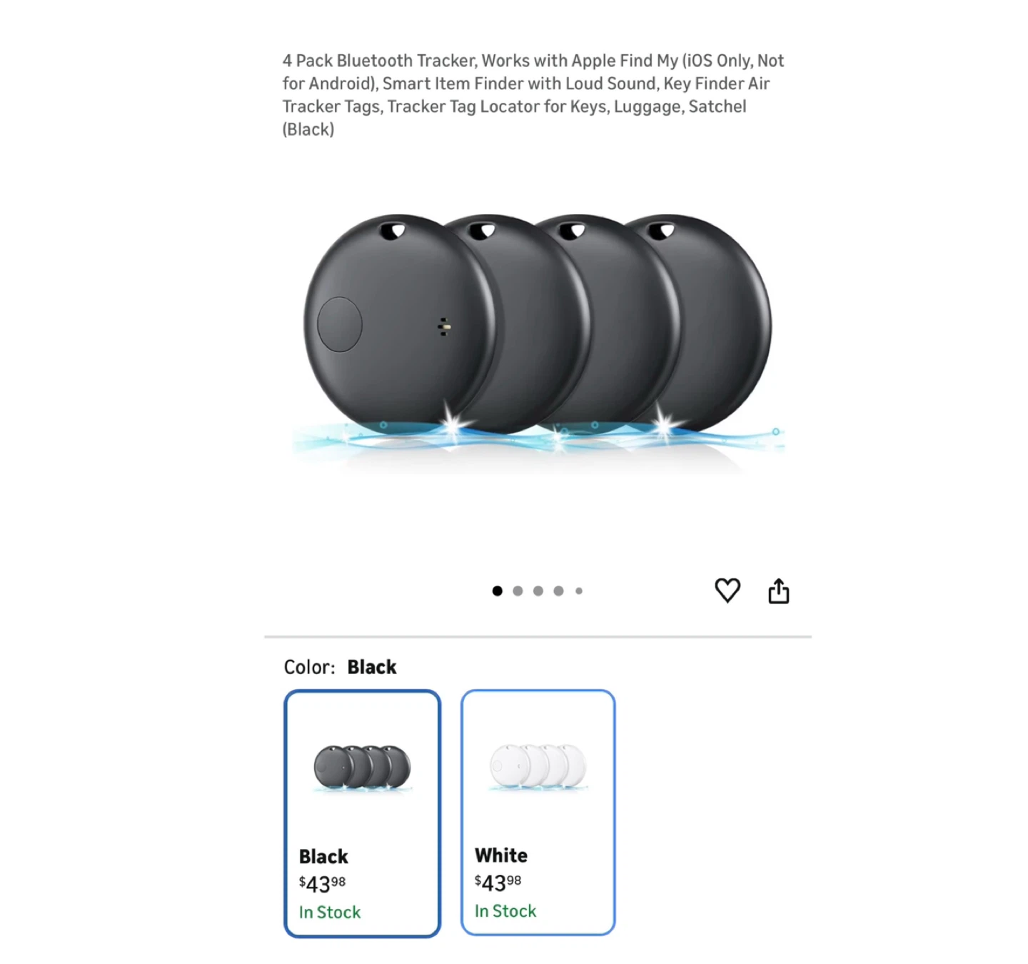 Brand new 4 Pack Bluetooth Tracker