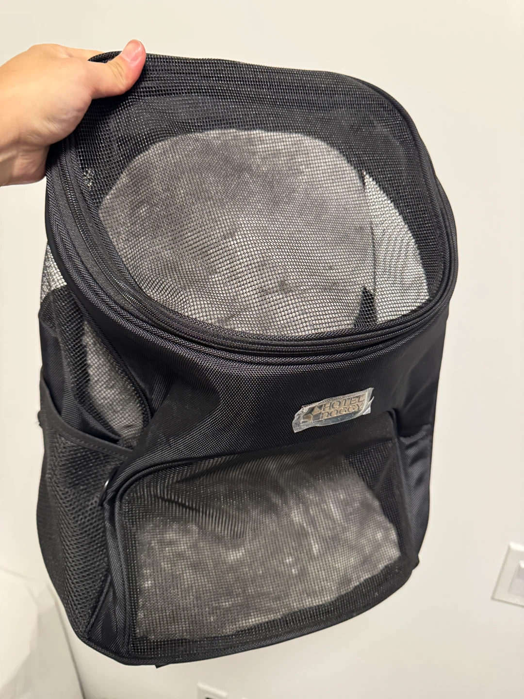 Hotel Doggy Pet Carrier Backpack - Black