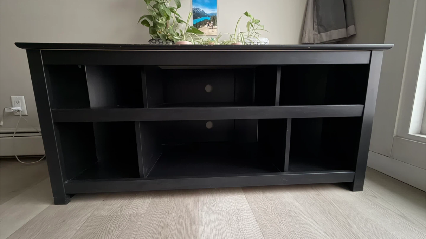 Black TV Stand Media Console - photo 2