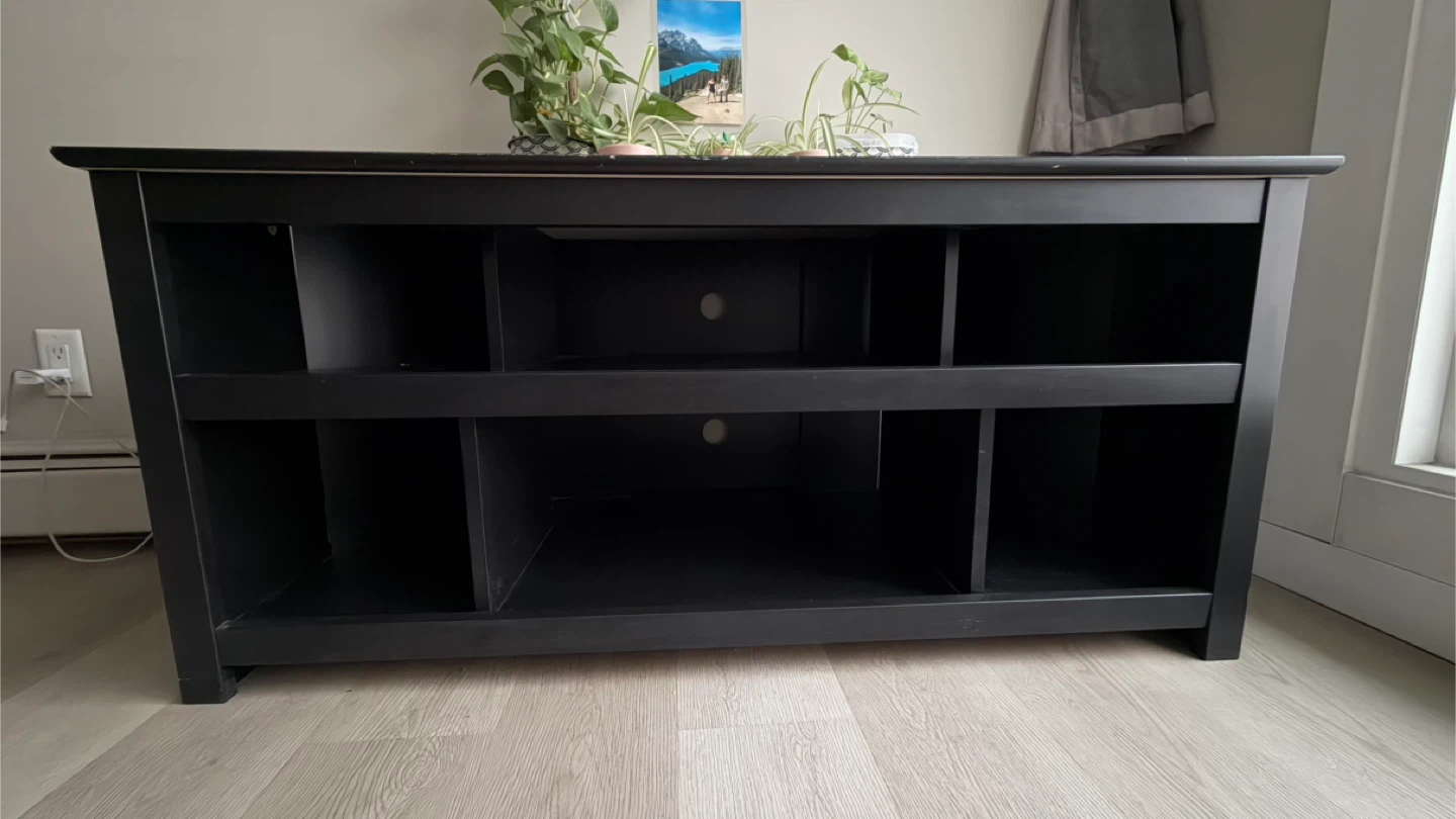 Black TV Stand Media Console