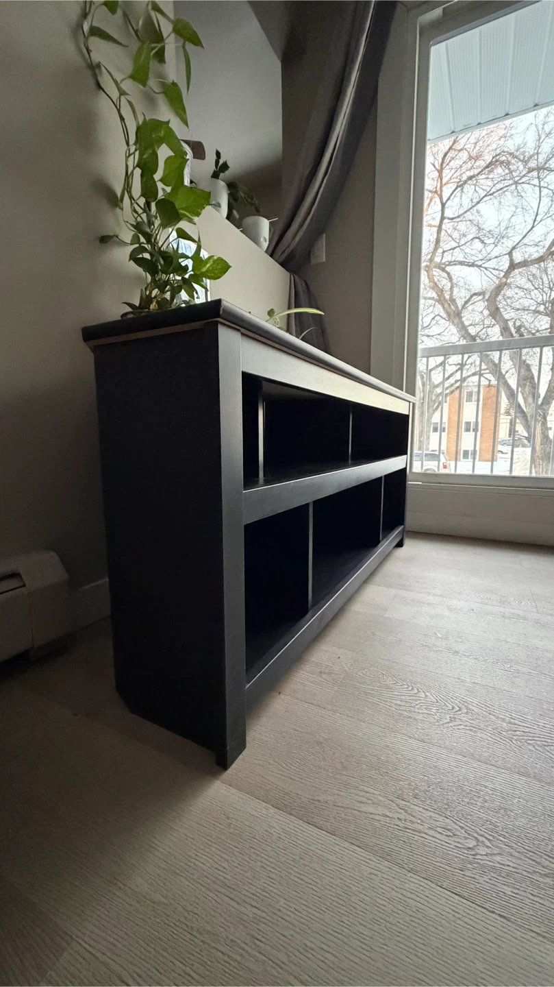 Black TV Stand Media Console - photo 3