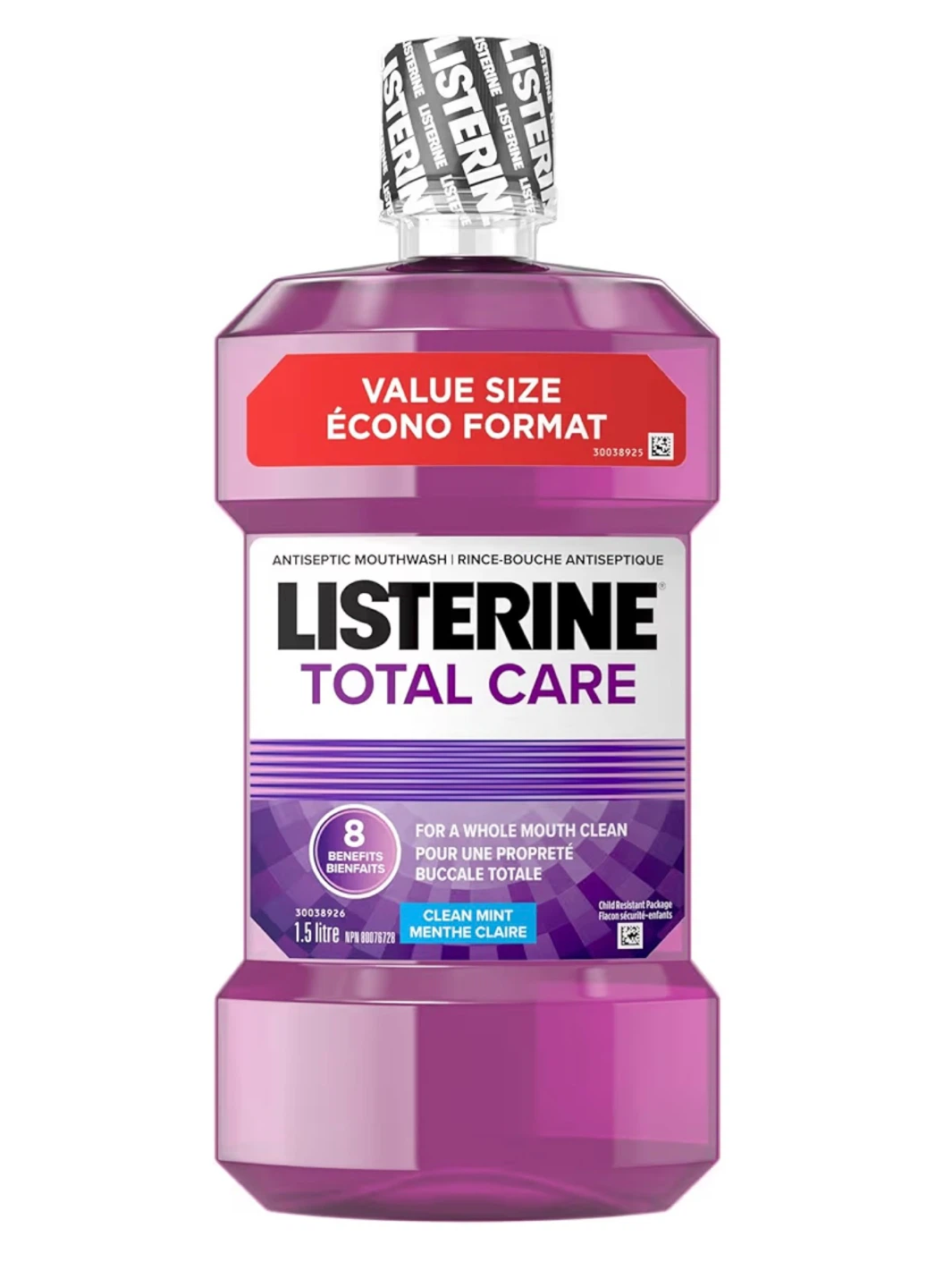 Listerine Total Care Clean Mint Mouthwash - 1.5 Litre