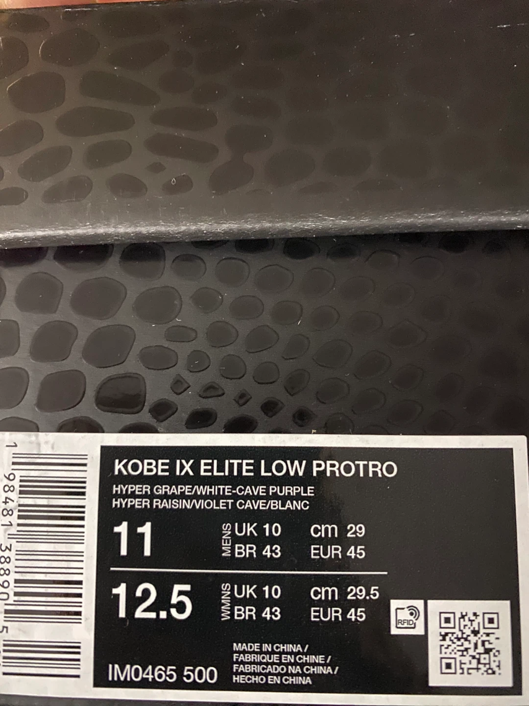 Nike Kobe IX 9 Elite Low Protro Purple US 11 - photo 2