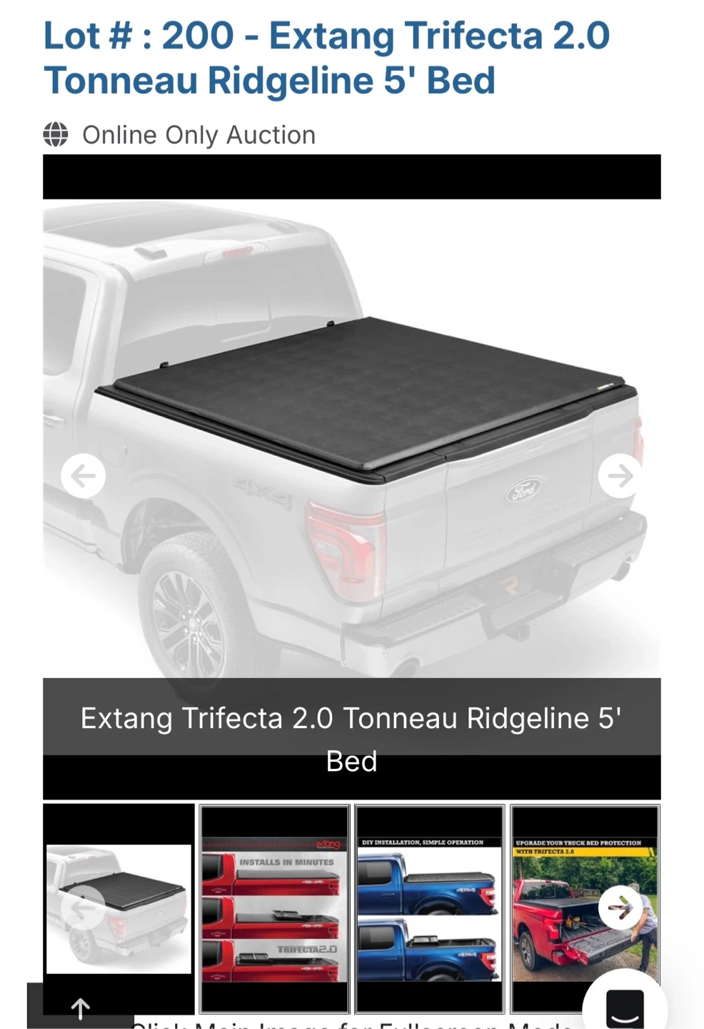 Extang Trifecta 2.0 Tonneau Ridgeline 5' Bed Cover