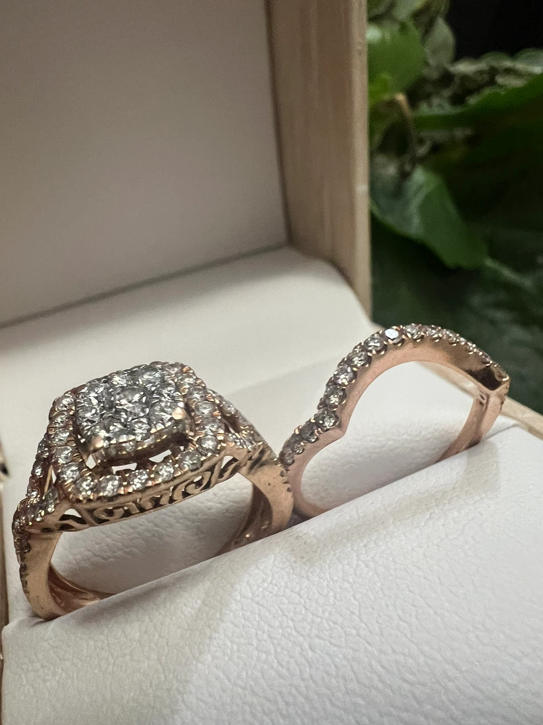 10 k Diamond Ring Set 1.00 CTW