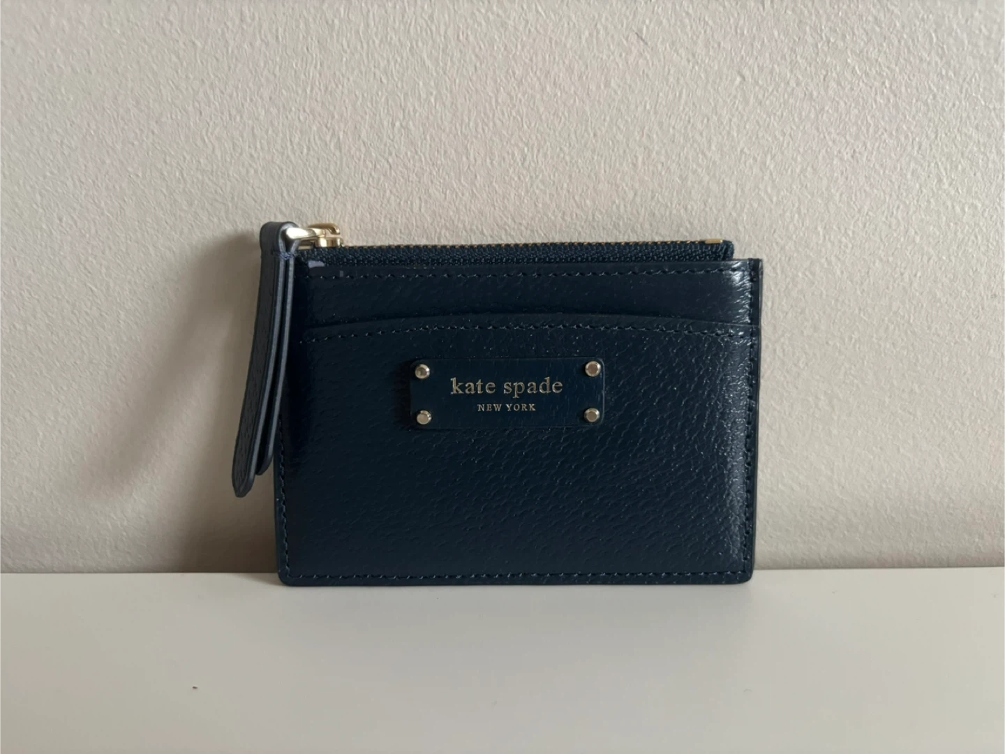Kate Spade Navy Blue Card Holder