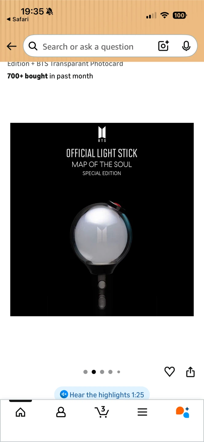BTS Official Light Stick Map of the Soul Special Edition - photo 2