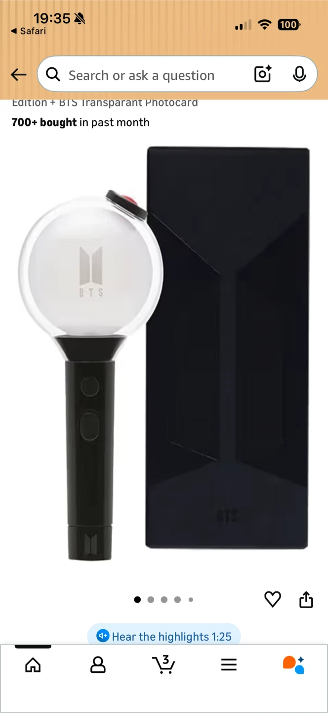 BTS Official Light Stick Map of the Soul Special Edition