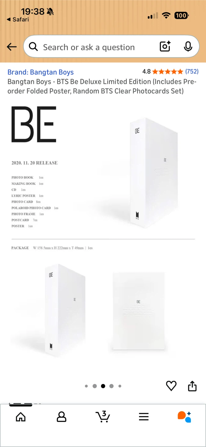 BTS Be Deluxe Limited Edition Album - photo 3