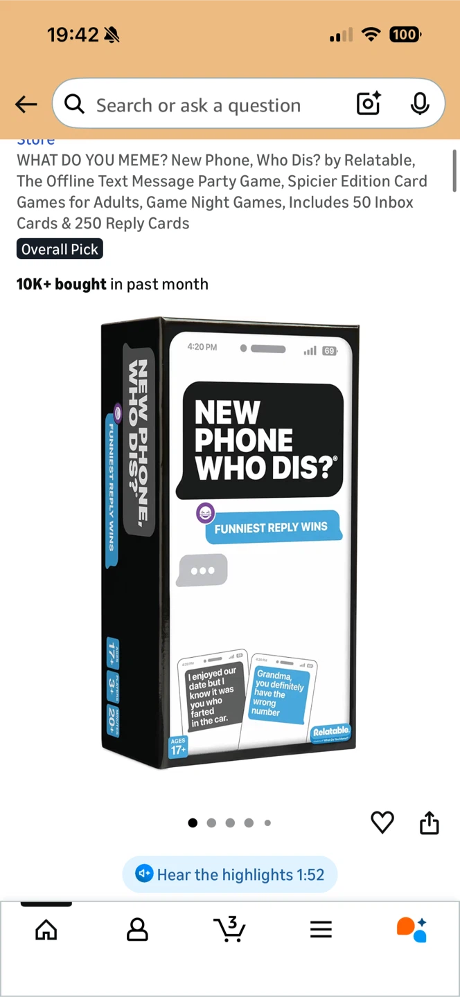 New Phone Who Dis? by Relatable Card Game