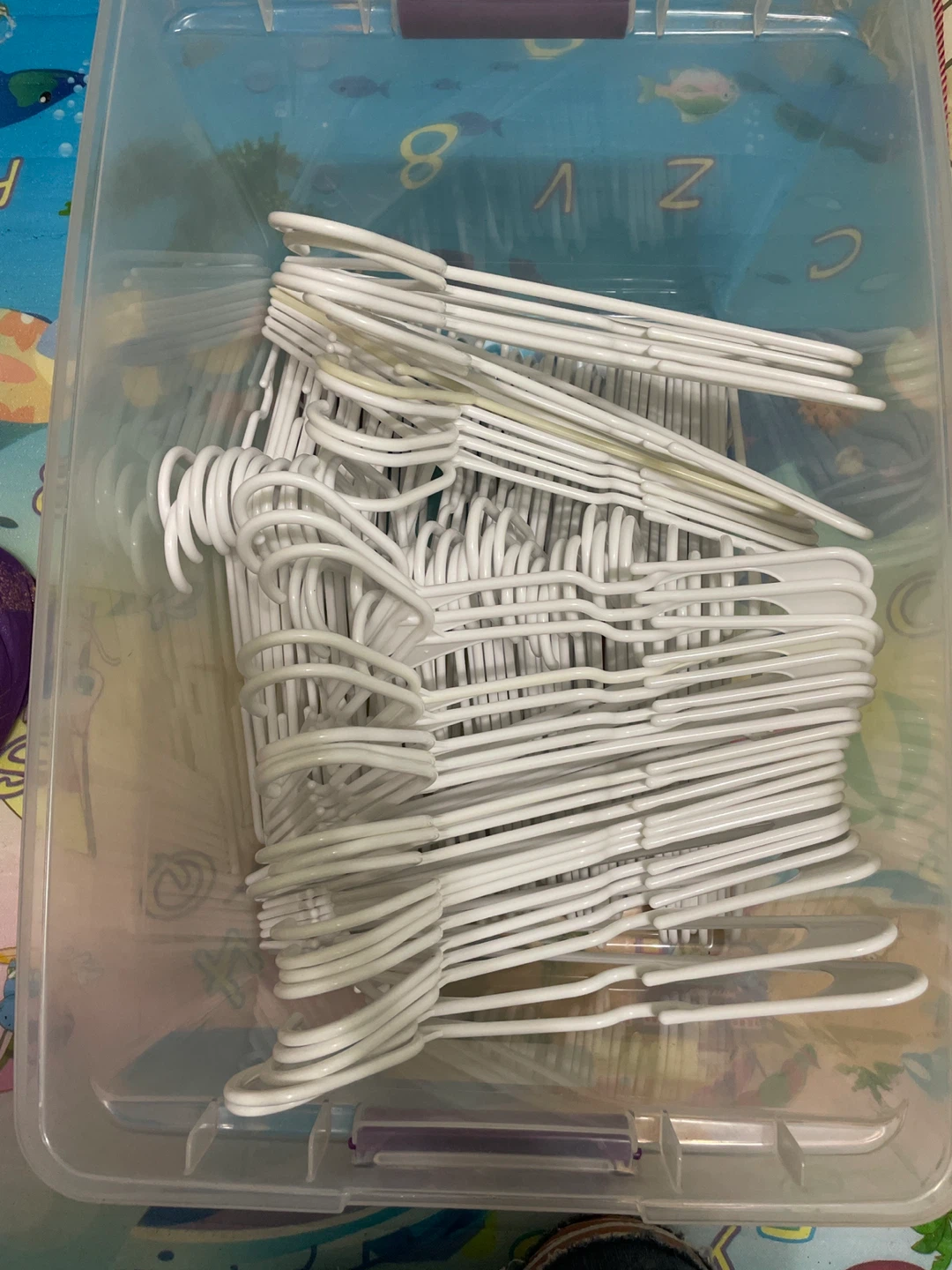 Plastic Clothes Hangers - MOVING SALE
