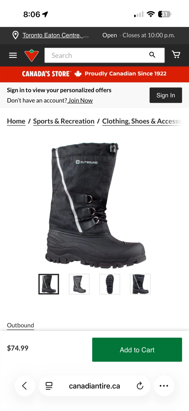 Outbound Thermal Winter Boots - Black - photo 5