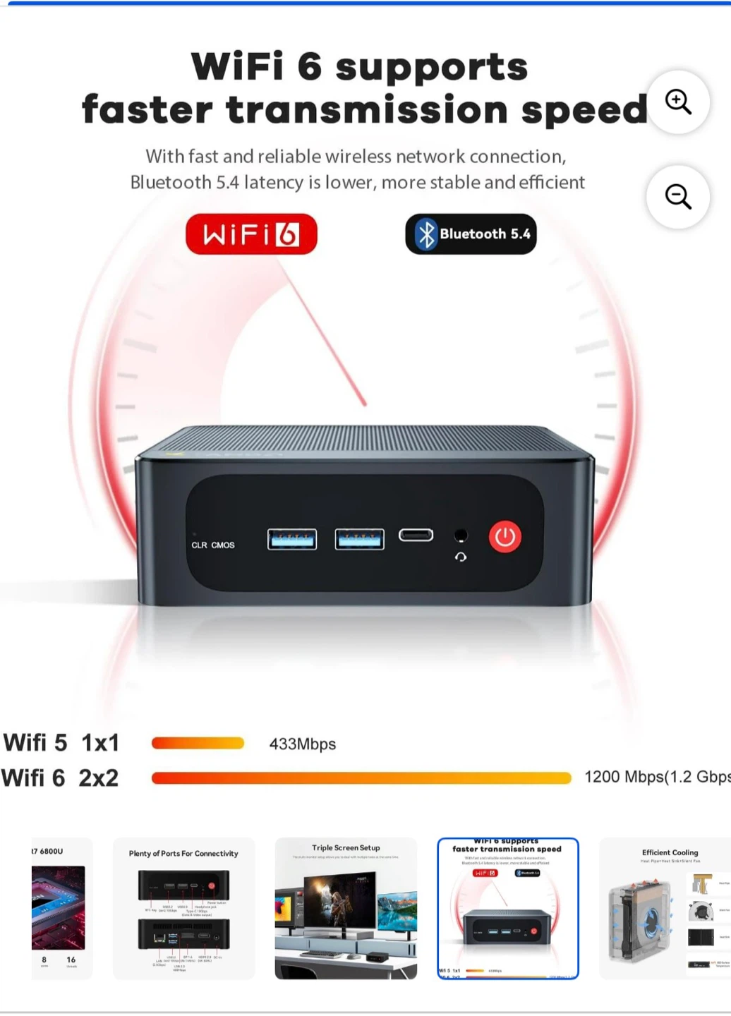 SER5 MAX 6800U Mini PC - 32GB RAM, 500GB SSD - photo 3