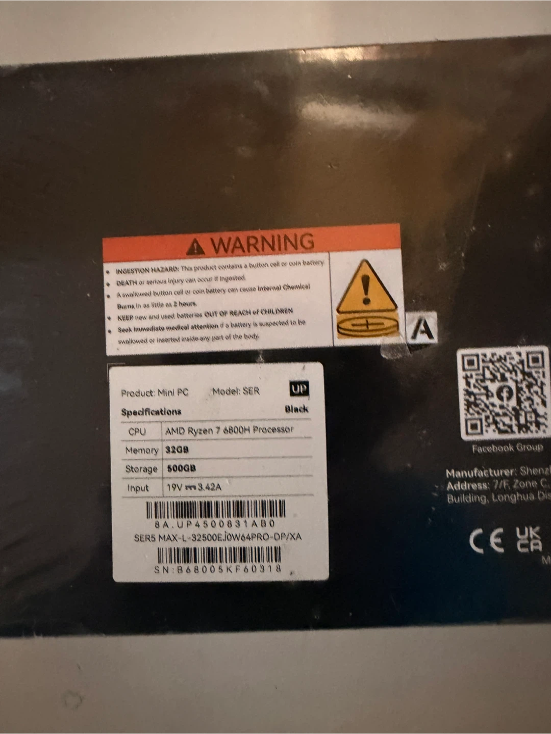 SER5 MAX 6800U Mini PC - 32GB RAM, 500GB SSD - photo 2