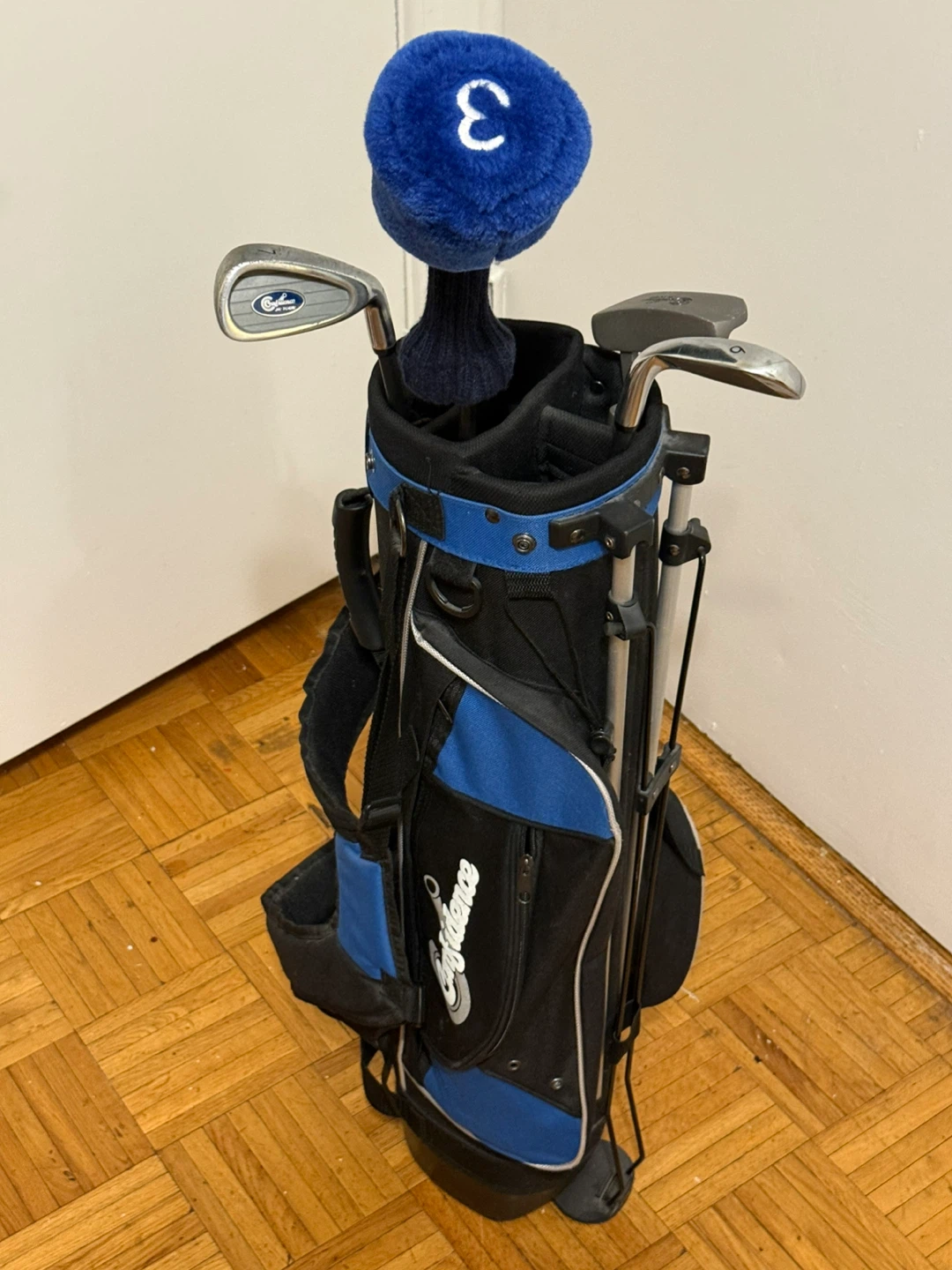 Confidence Junior Golf Bag - Black & Blue