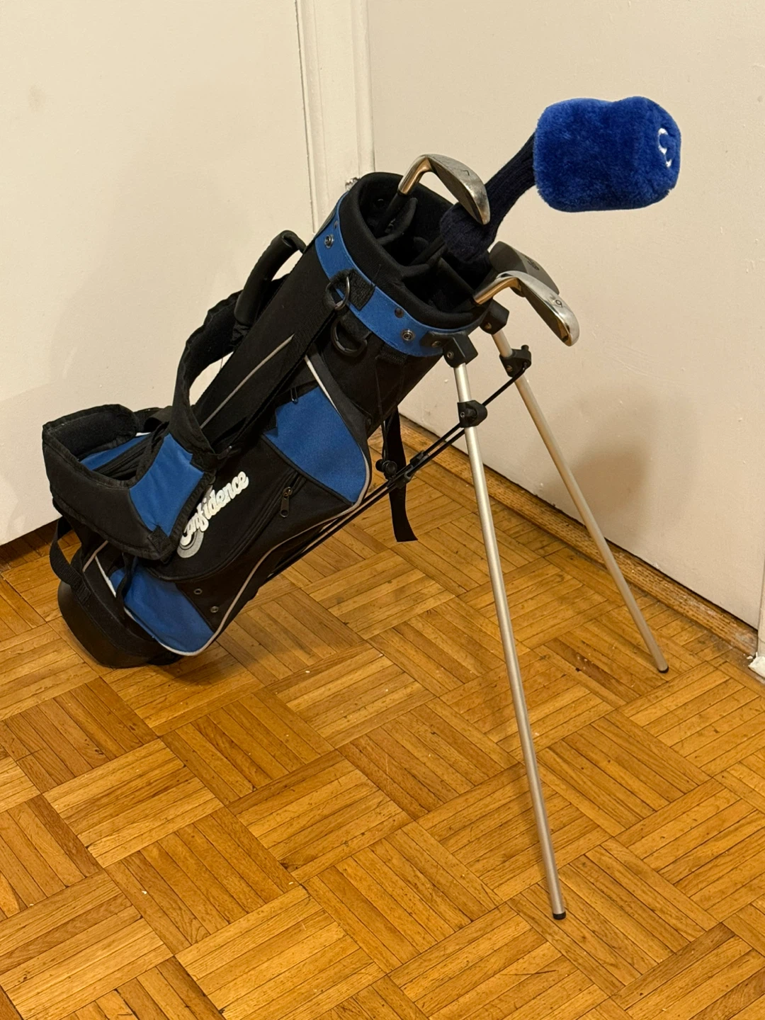 Confidence Junior Golf Bag - Black & Blue - photo 2