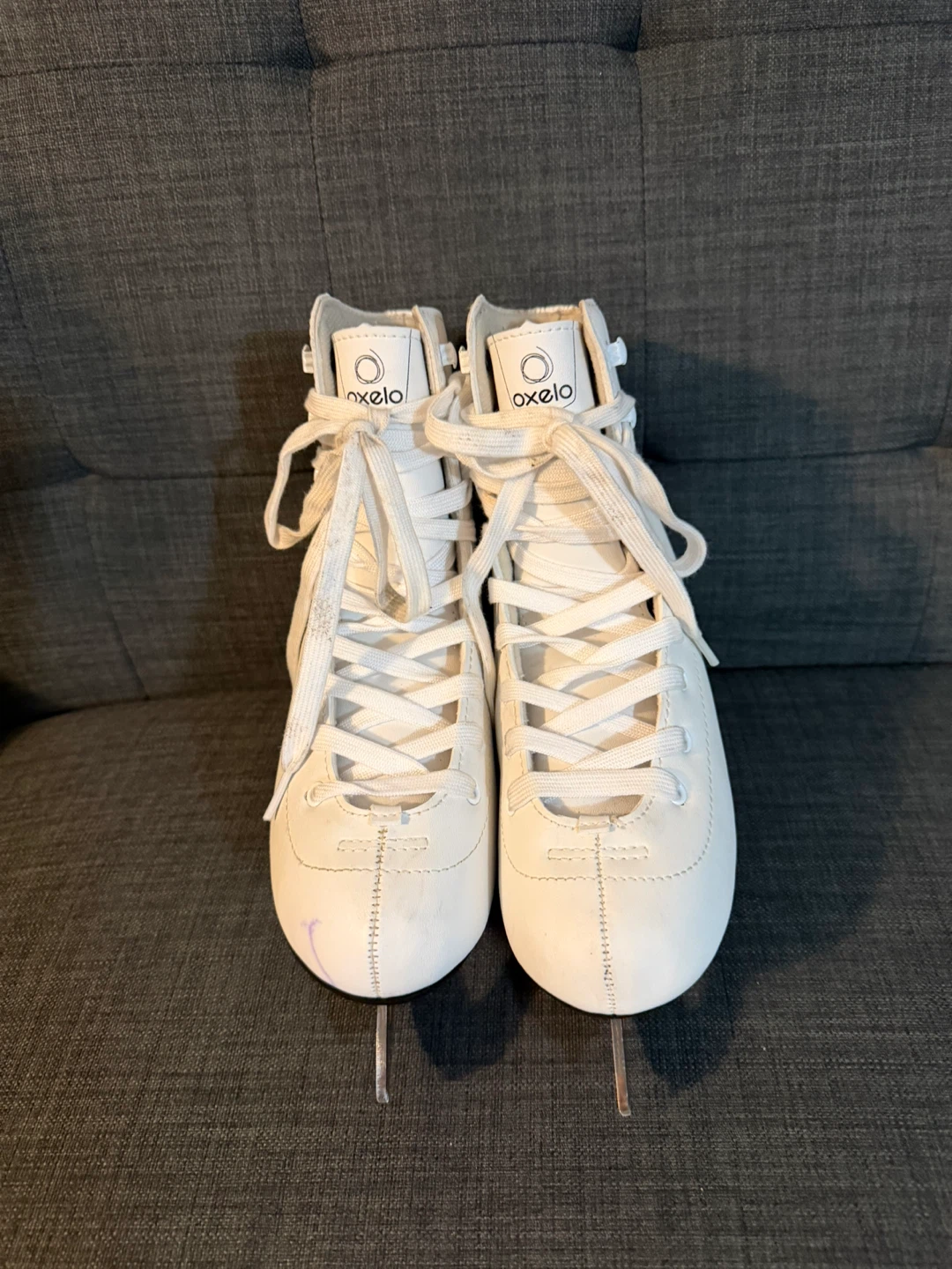 Oxelo White Figure Skates - Size 6,5 - photo 2