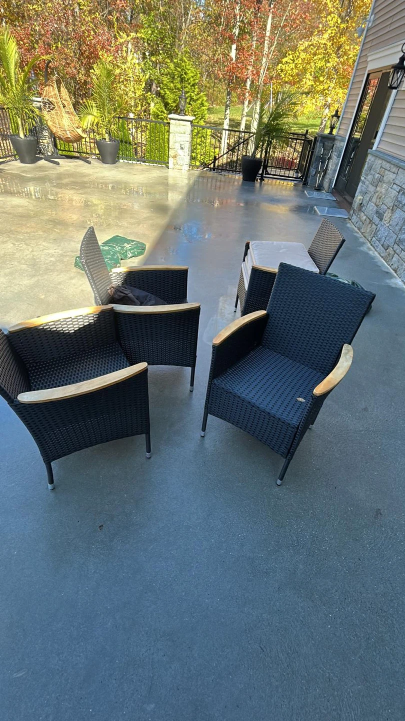 Outdoor Wicker Patio Chairs (Set of 4)