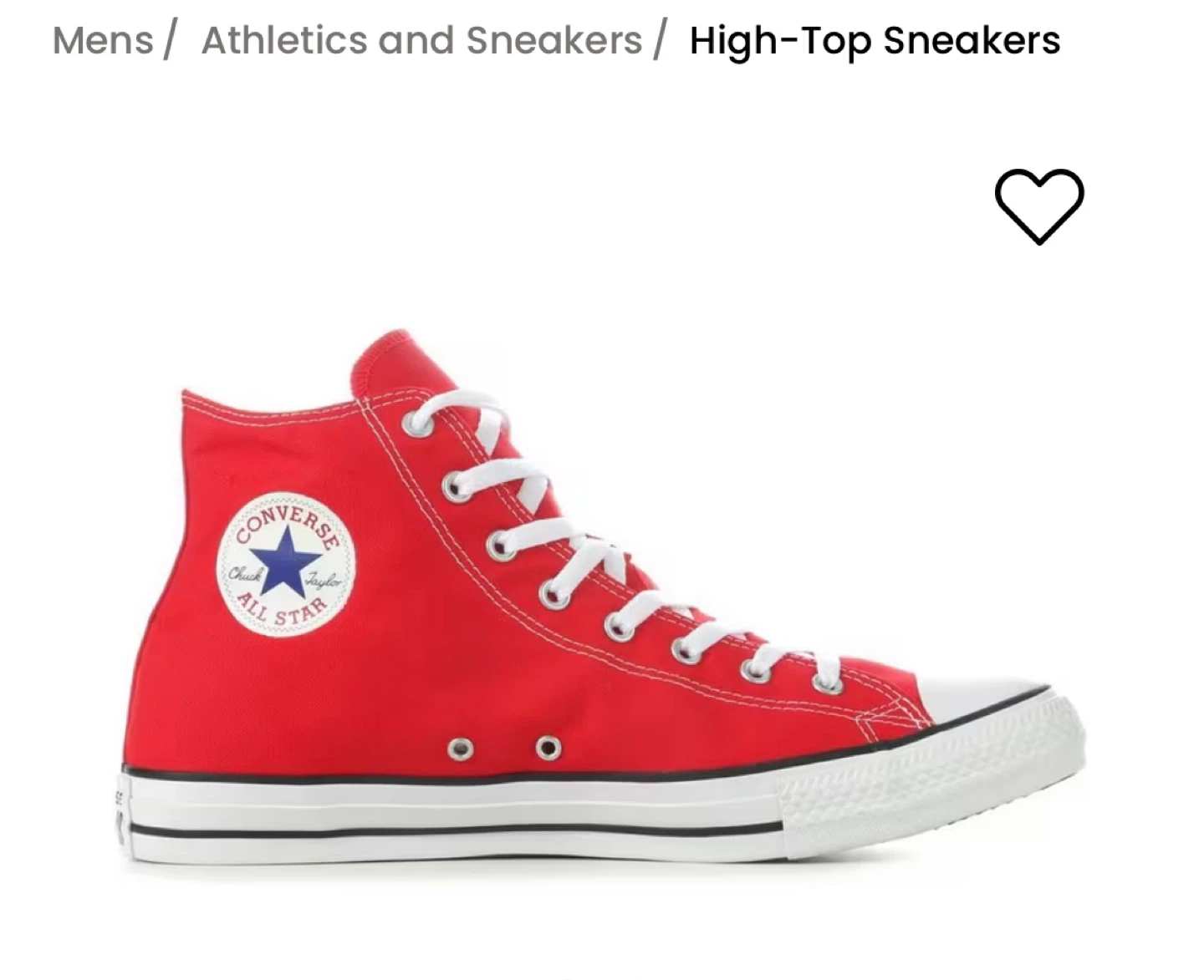 Converse Chuck Taylor All Star Hi Red Sneakers