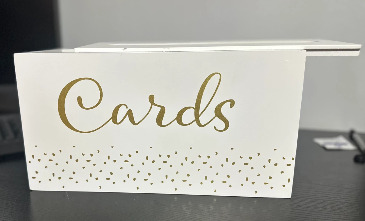White & Gold Wedding Card Box - photo 3