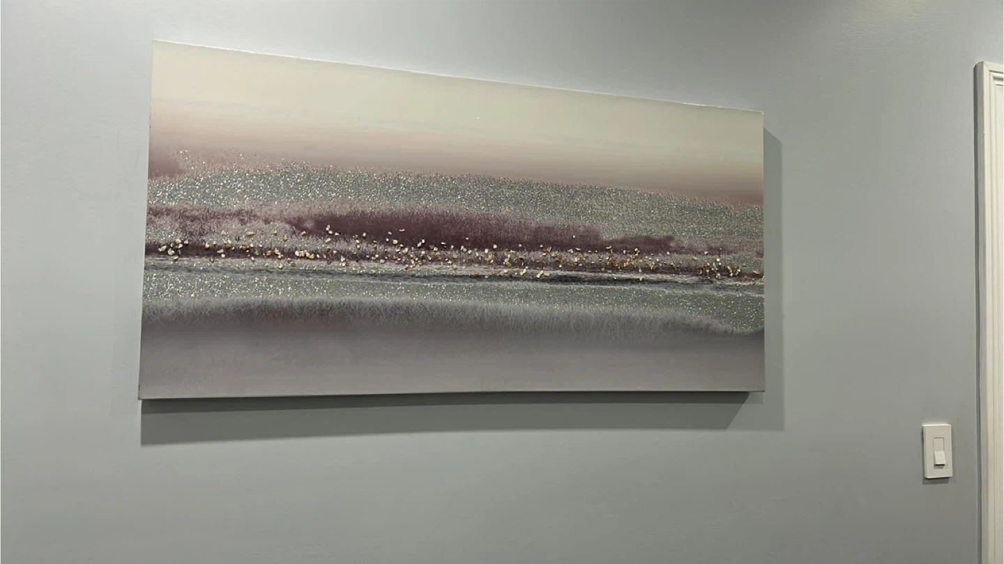 Abstract Glitter Wall Art