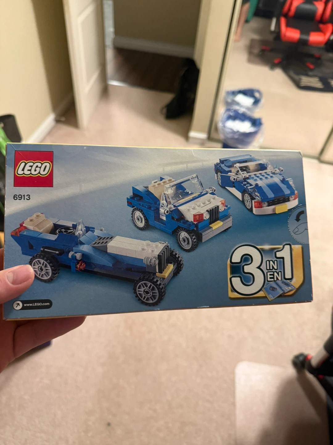 LEGO 6913 Blue Roadster 3-in-1