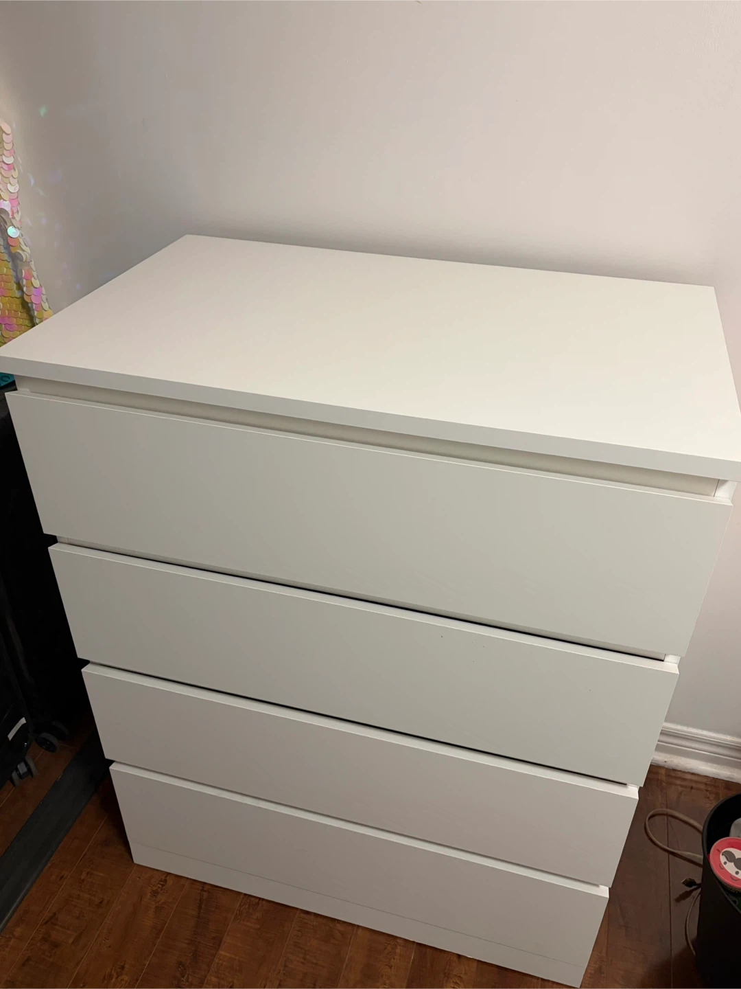 IKEA Malm White 4-Drawer Dresser - photo 2