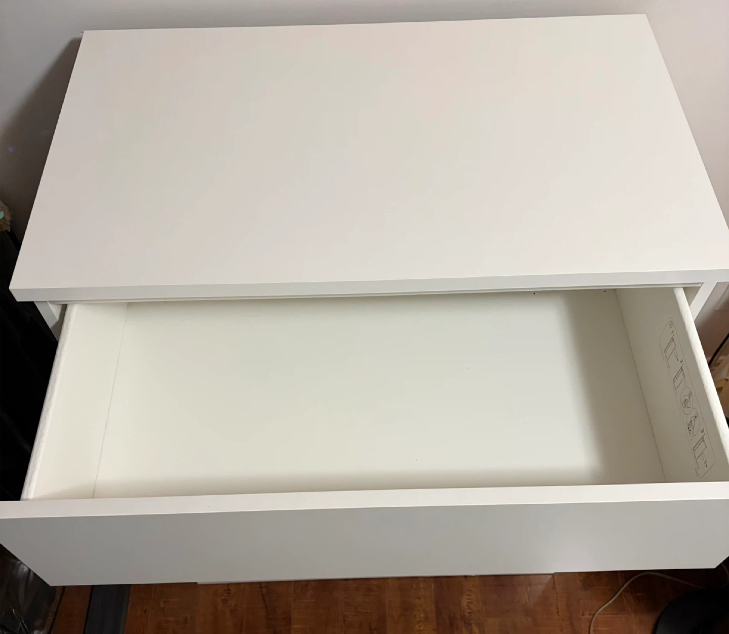 IKEA Malm White 4-Drawer Dresser - photo 3