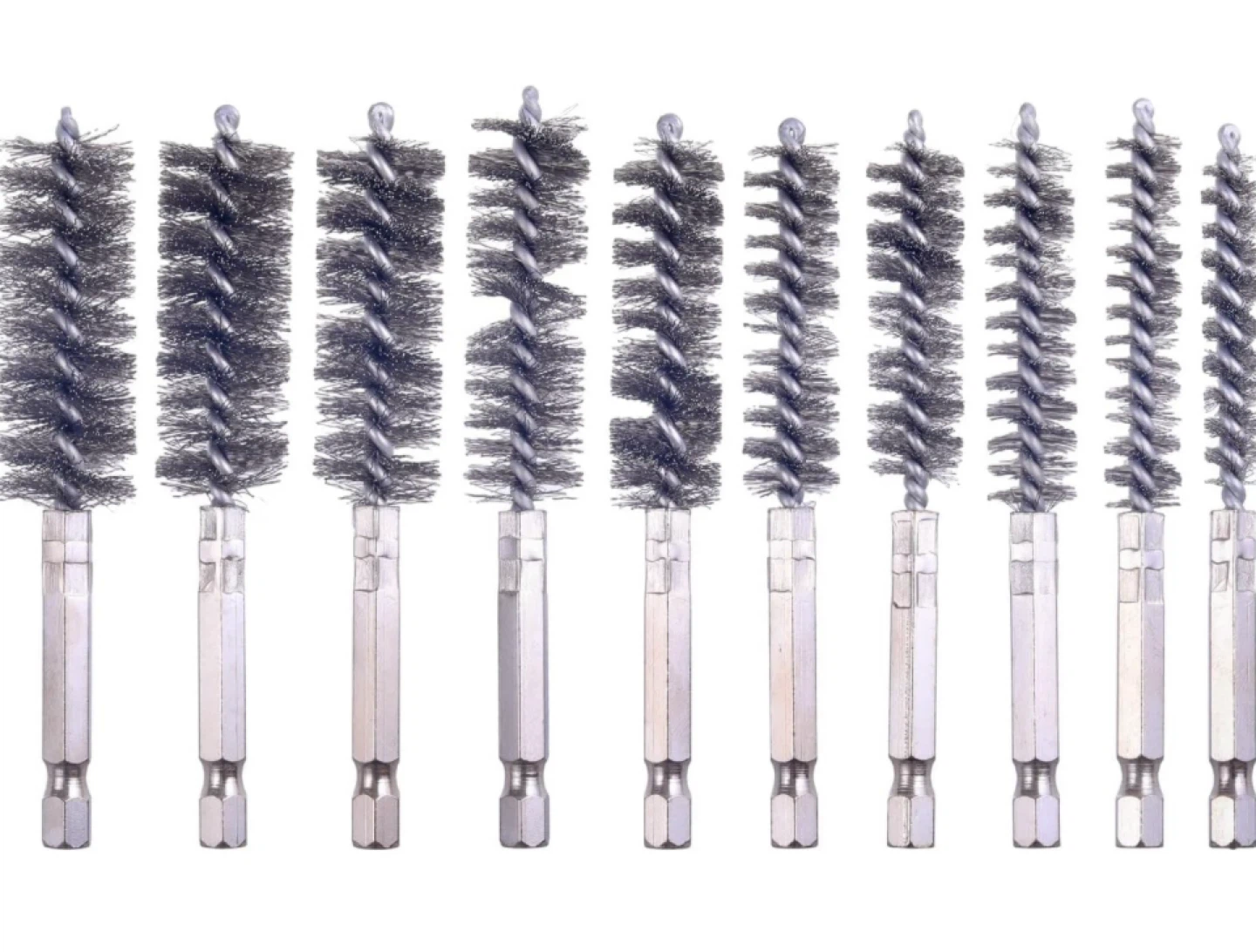 Stainless Steel Bore Brush Set with 1/4" Hex Shank - photo 2