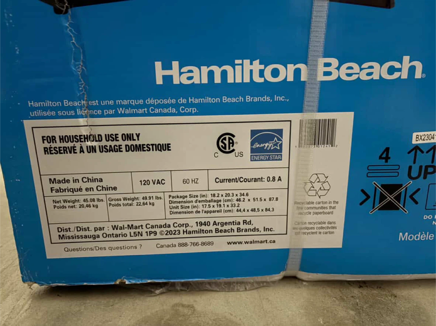 Never opened  Hamilton Beach 3.3 ft fridge - photo 2