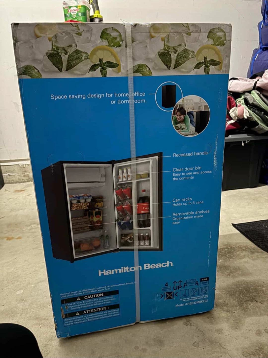 Never opened  Hamilton Beach 3.3 ft fridge - photo 3