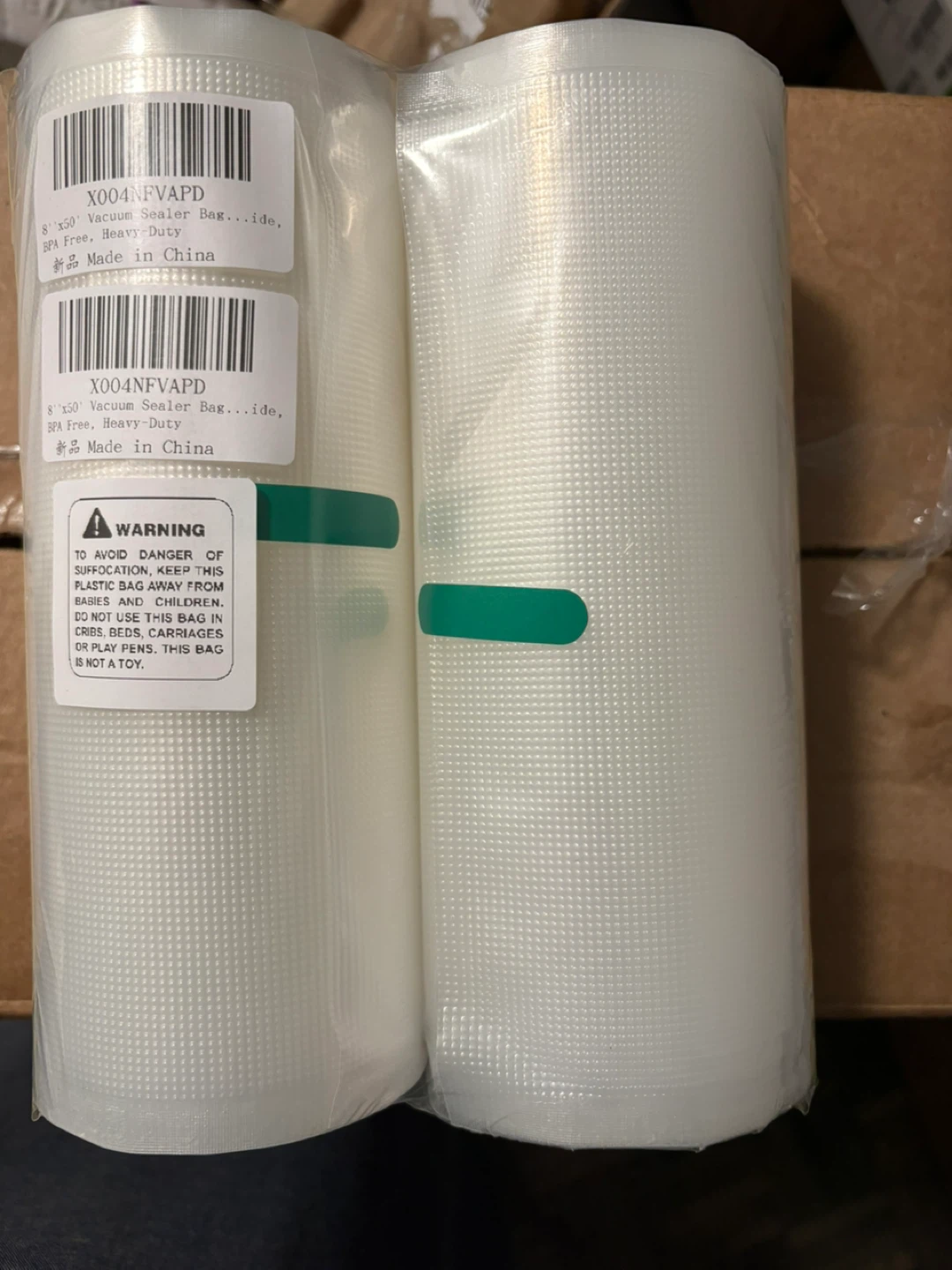 Geniusidea Vacuum Sealer Rolls 8 in x 50 ft - photo 2